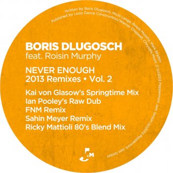 Boris Dlugosch Feat. Roisin Murphy – Never Enough